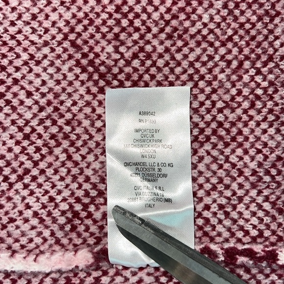 G.I.L.l. Jacquard Blanket Cardigan Sweater in Blush Pink | Size XS/S - Picture 6 of 9